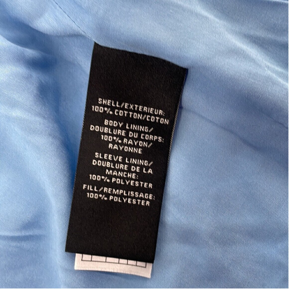 BAGATELLE quilted jacket Shacket sky blue relaxed fit button front sz lg - Picture 4 of 14